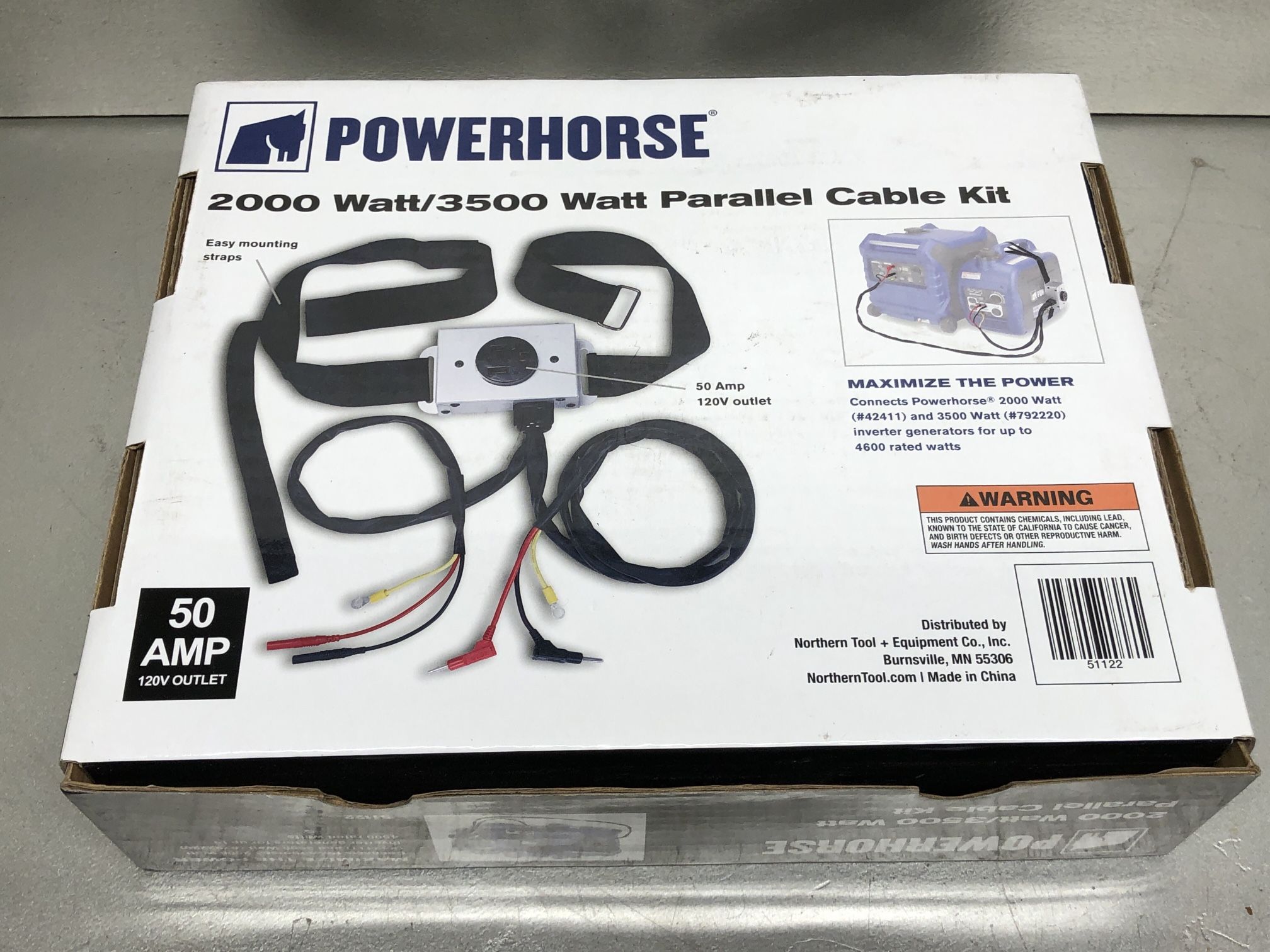 Powerhorse 2000/3500 Watt 50amp Generator Parallel Cable Kit