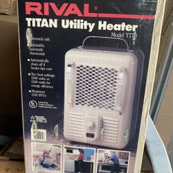 RIVAL TITAN Utility Heater Model T770 Like New Condition 