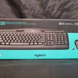 Logitech - MK320 Full-size Wireless Membrane Keyboard and Mouse Bundle