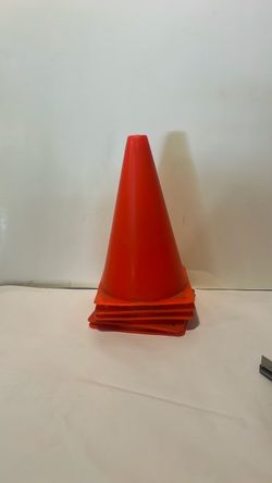Orange Plastic Cones Set of 5