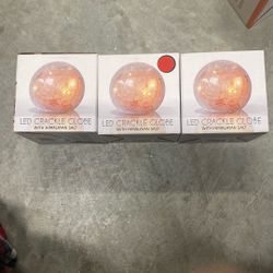 Led Crackle Globe 