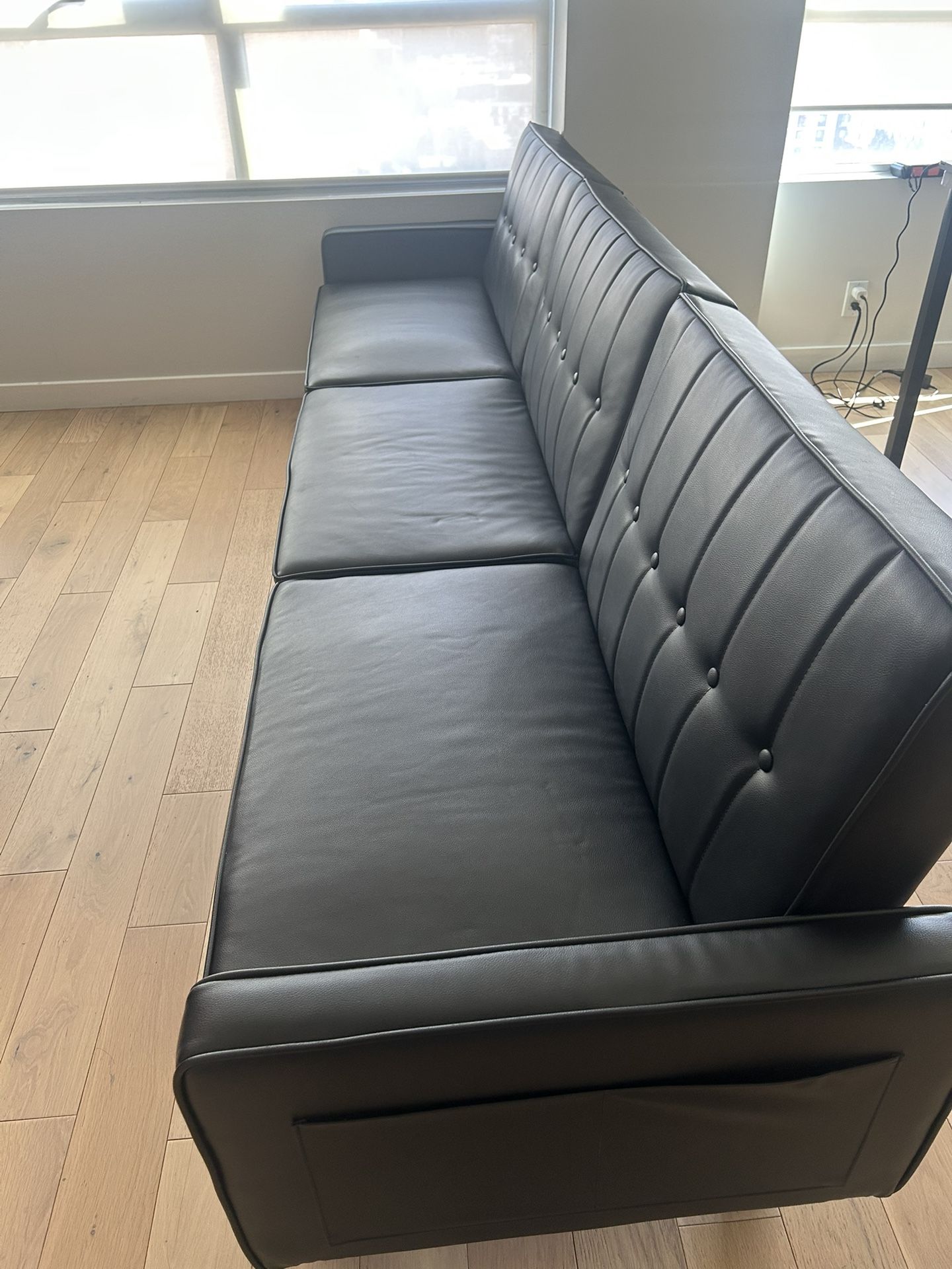 Leather Futon Couch