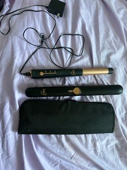 Duet cordless curling iron + straightener set