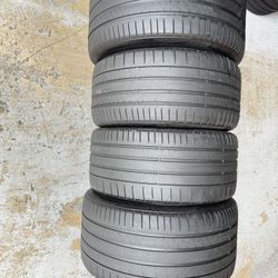 Ser Of Four Two 285/35/20 And 315/35/20 Pirelli P Zero PZ4 With 50-70% Left Good Deal Set • 