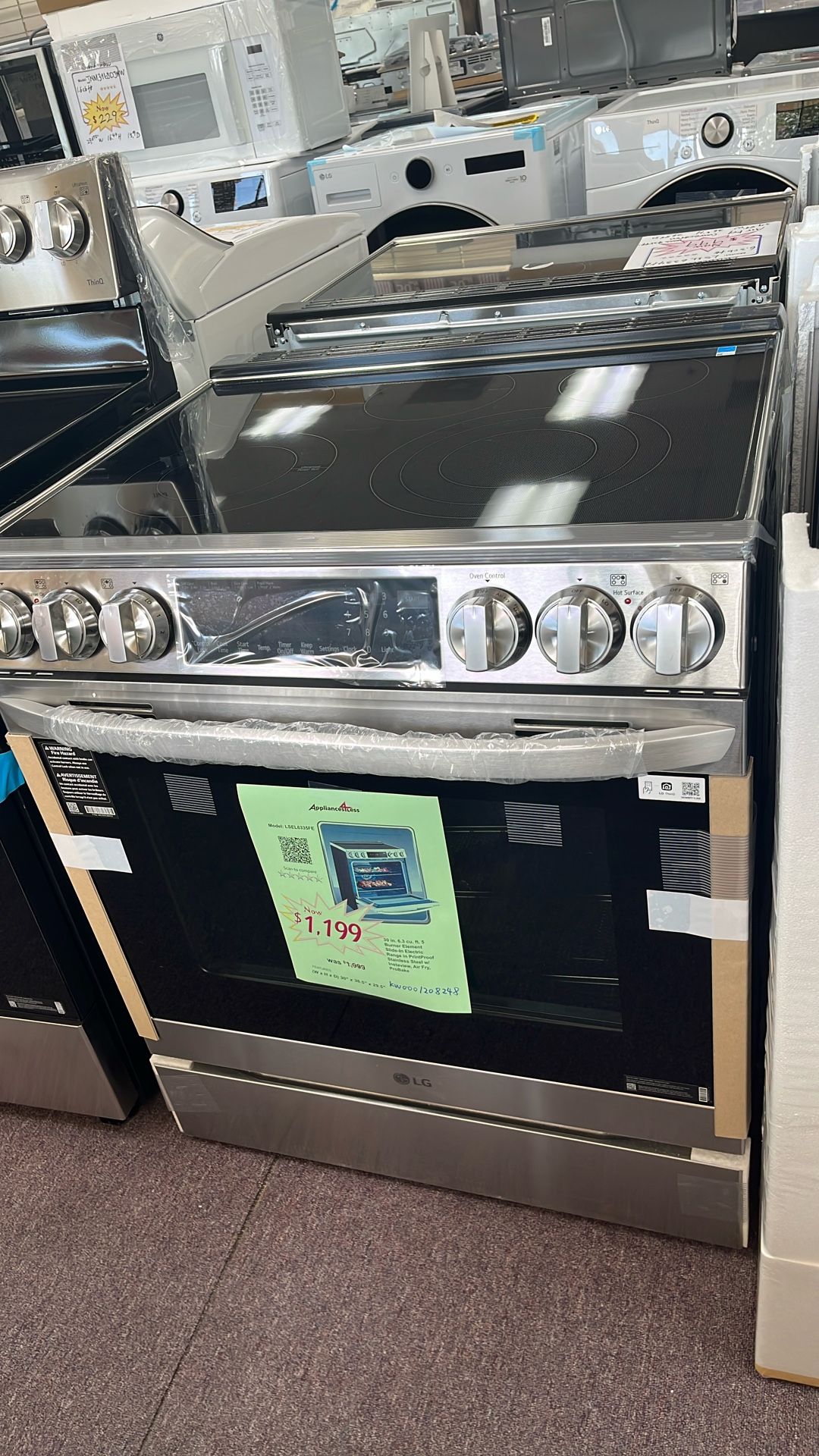 Stove Slide In With Air Fryer New Open Box Scratch And Dents
