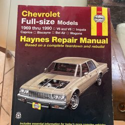 Maintenance Book For Chevy Car Asking 8