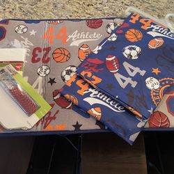 Sports themed bathroom essentials $25