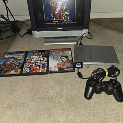 Playstation 2 silver