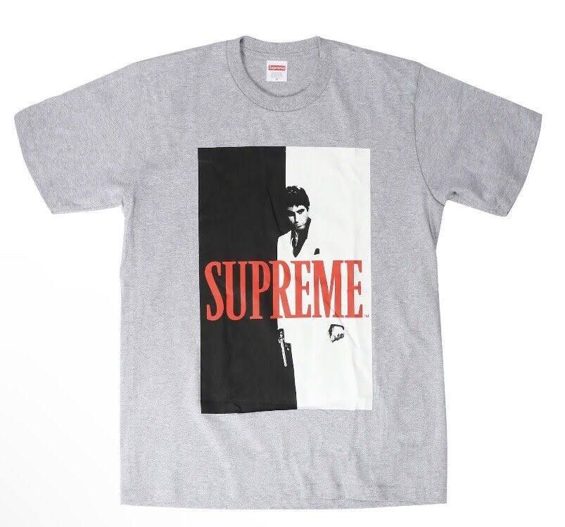 Supreme Scarface Split Shirt Grey / Sz L