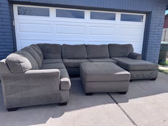 FREE DELIVERY gray sectional sofa couch sala