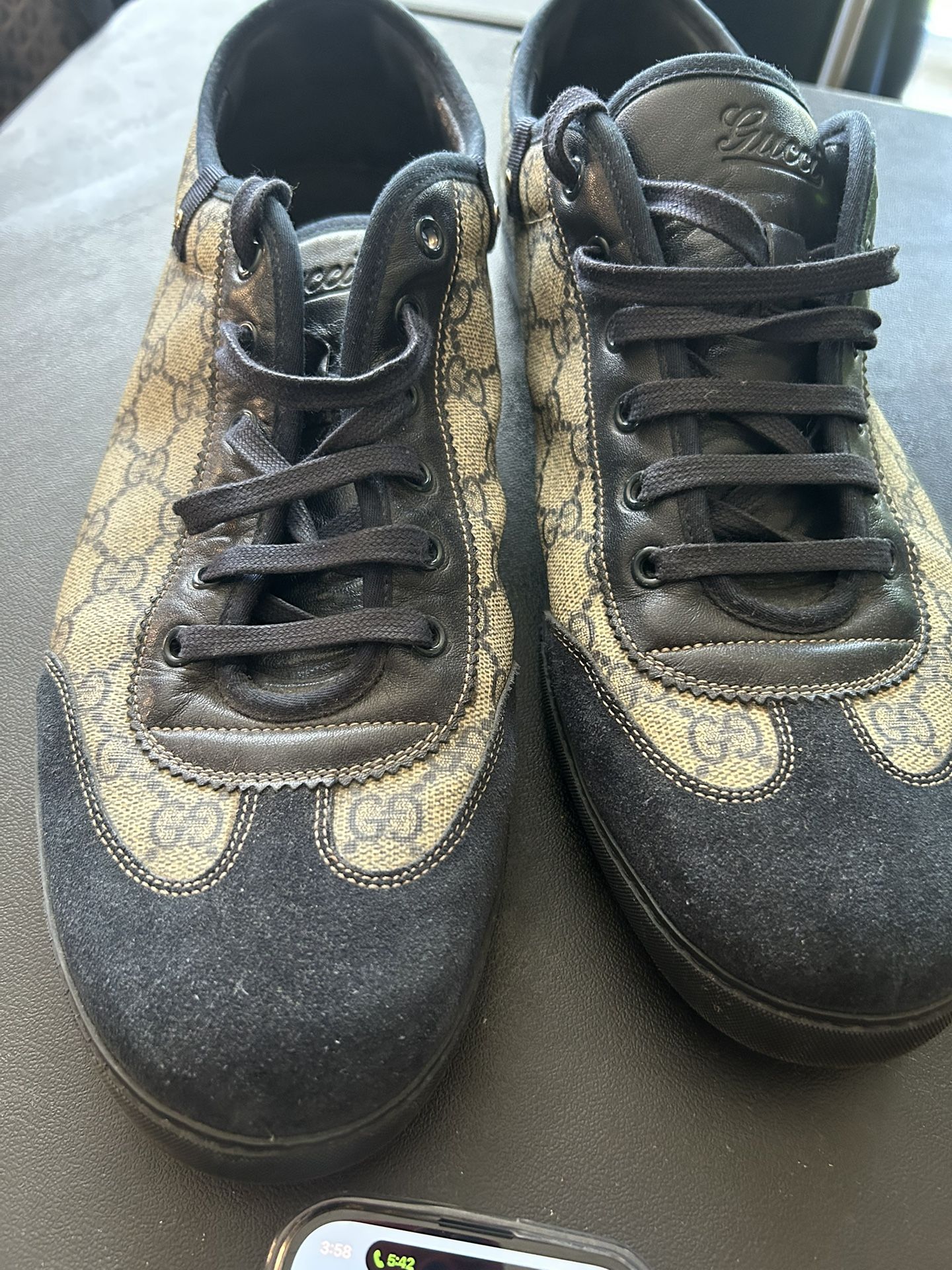 Gucci Sneakers Blue Suede