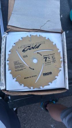 25 American Pride Gold 7 1/4” Cutoff Blade