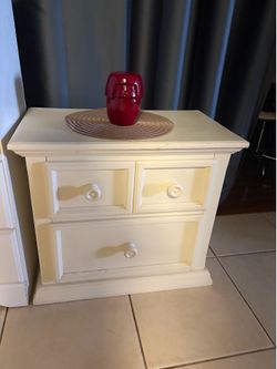 Wood nightstand