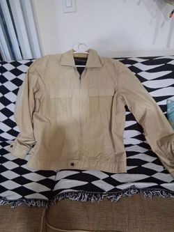 Kenneth Cole Khaki Zip-Up Jacket