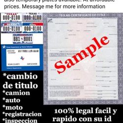 Tittle services... Cambios de Titulos