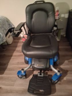 Golden Technologies Compass Sport GP605 Power Wheelchair Blue 24 Mile 300 lb