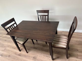 Dinning Table 48”x30”x30”  and chairs