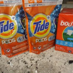 Tide Pods & Bounce Dryer Sheets