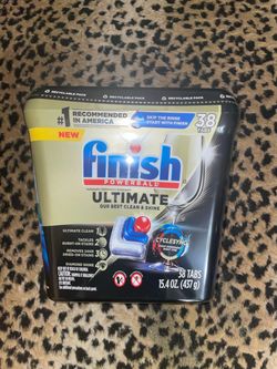 38 tabs of finish ultimate dishwasher detergent $10 firm on price