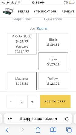 Toner Cartridges (4 Pack)for Samsung CLP-680ND