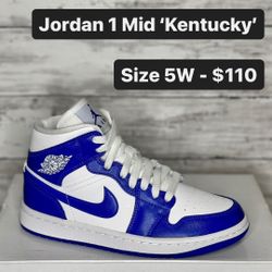 Jordan 1 Mid 'Kentucky'