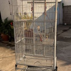 Large Bird Cage 18x30x52 Inch 