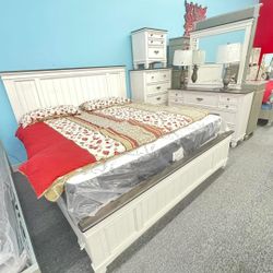 Sawyer Queen 5pcs Bedroom Set - Same Day Delivery🚛 Financing $10 Down