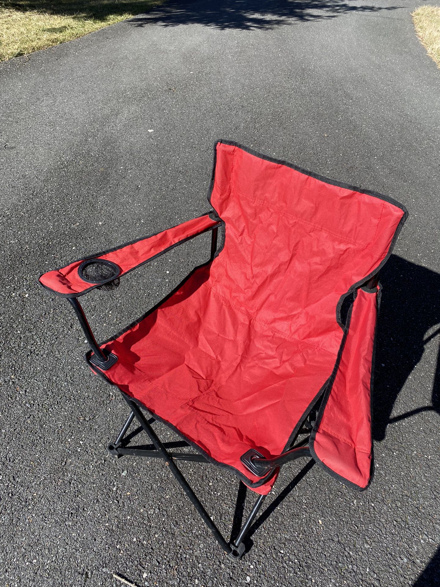 Folding Camping Chair Color Bright Red