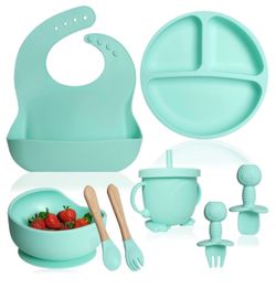 New Baby Silicon Feeding Set