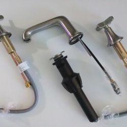 KOHLER Setra 8 in. Widespread 2-Handle Bathroom Faucet Brushed Nickel