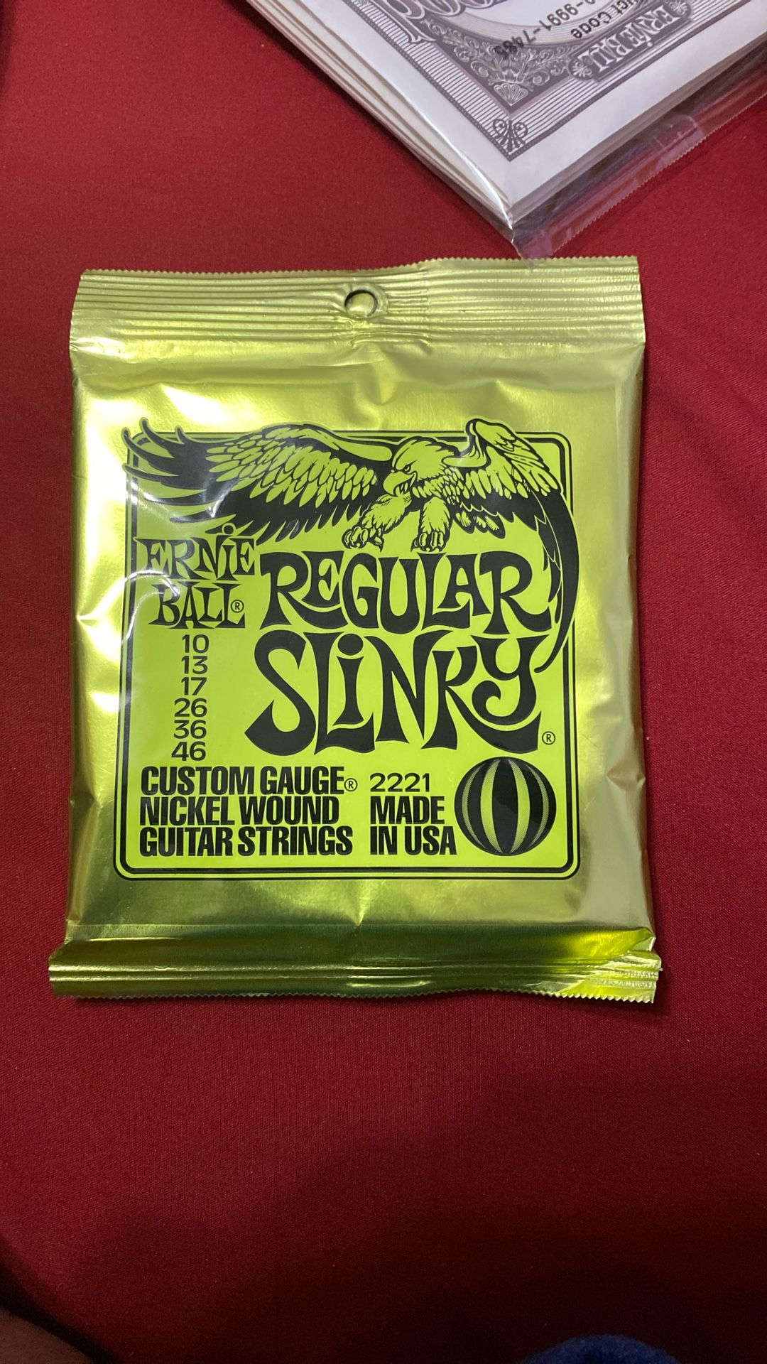Ernie Ball Regular Slinky Electric Guitar Strings 10-46