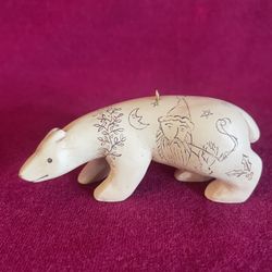 Hallmark Northern Art Bear Keepsake Christmas Ornament 2000