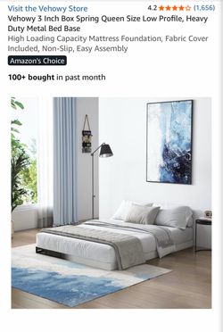 Box Spring Queen Size Low Profile