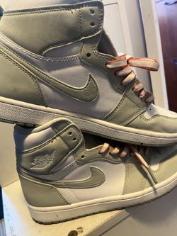 . size 10 Jordan one retro high OG sea foam.