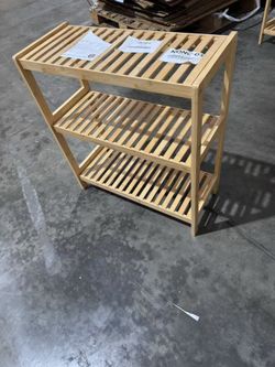 3-Tier Bamboo Bathroom Storage Shelf