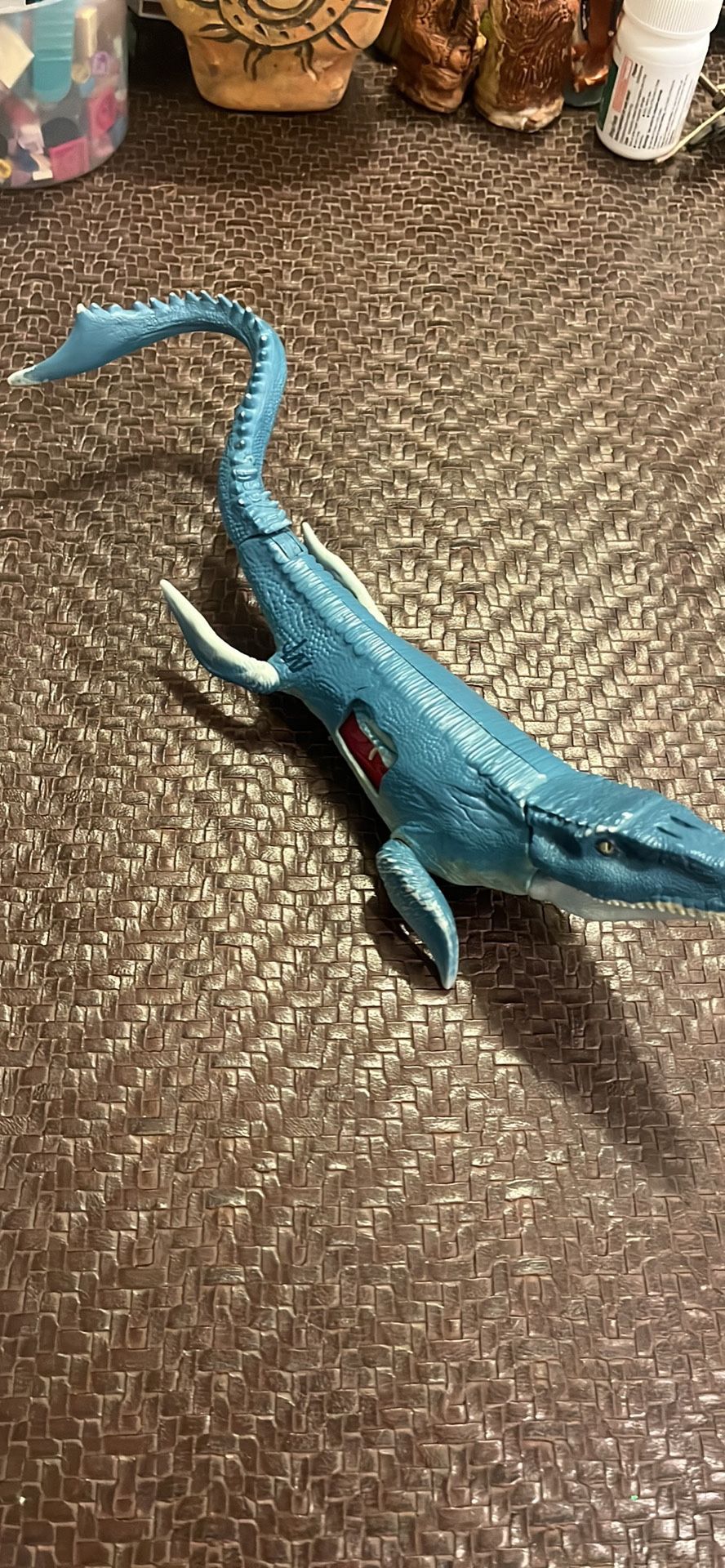 Jurassic World Mosasaurus Figure JW Wound Chomping Action 2015
