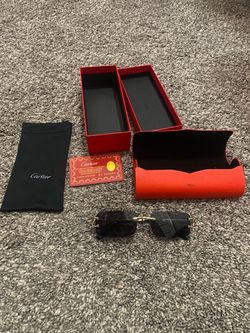 Cartier Rimless Sunglasses with Full Set