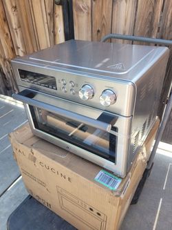 VAL CUCINA 10-IN-1 AIR FRYER TOASTER OVEN - BRUSHED STAINLESS STEEL