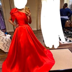 One Shoulder Ballgown Prom Dress