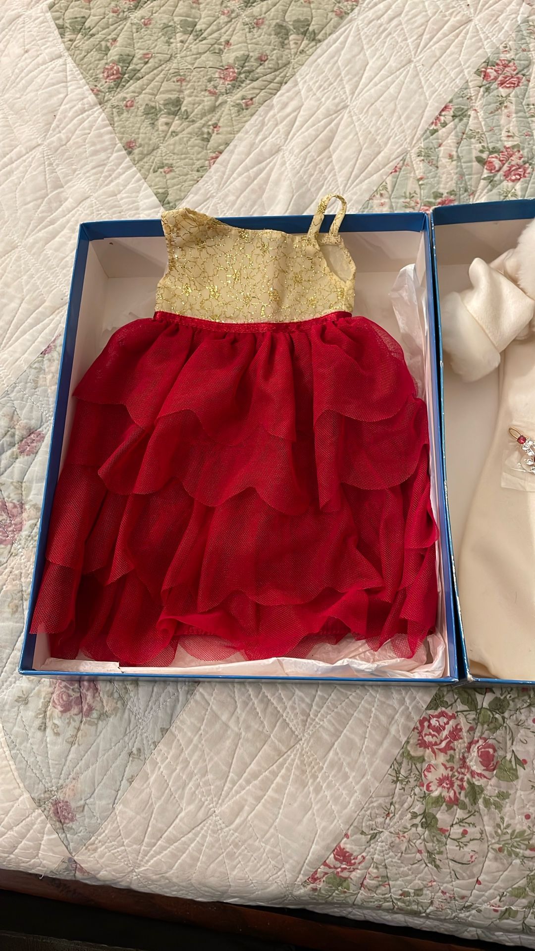 American Girl Ruby Ball Gown Set For 18 Inch Dolls