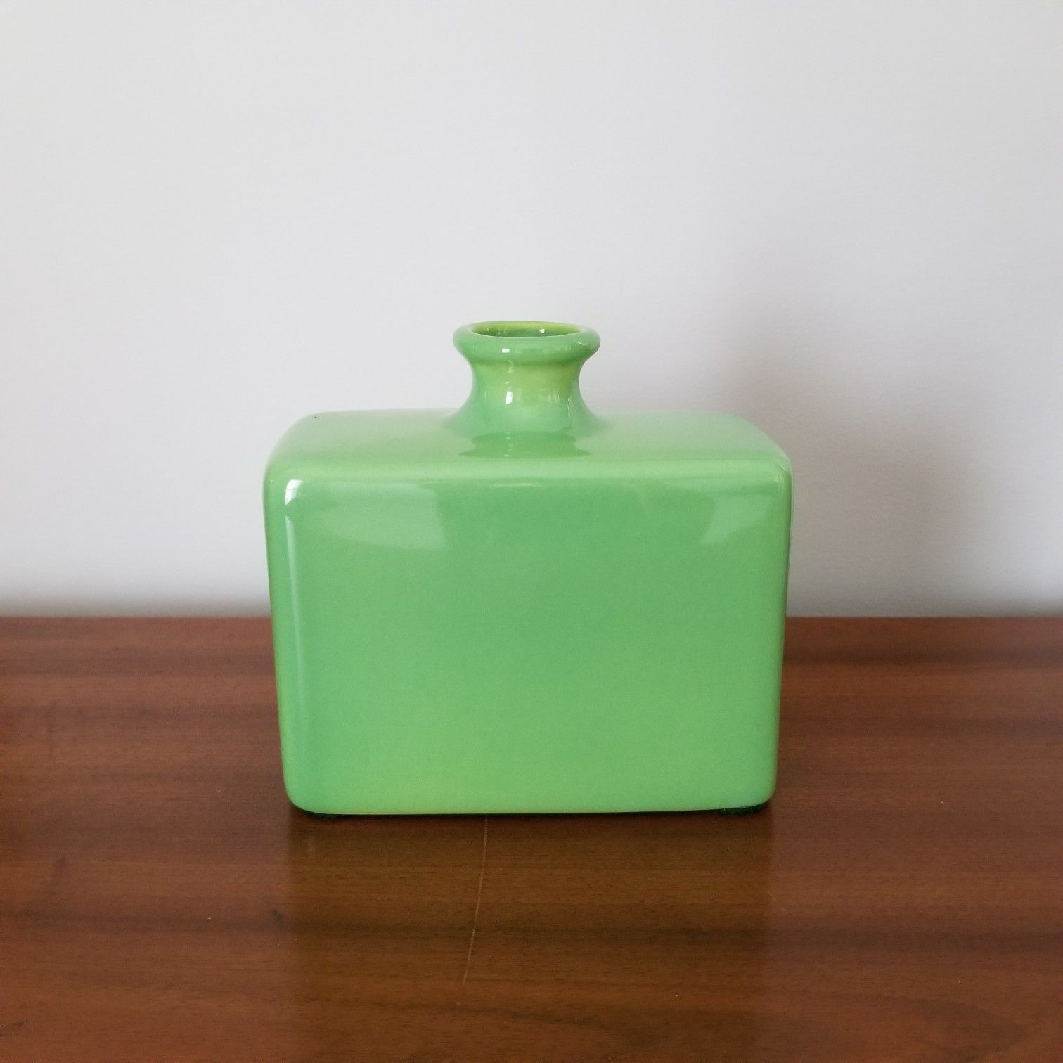 Haeger Art Deco Vase, Lime Green, MCM, 1950's, Vintage