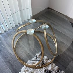 Move Out Sale - Glass Top Coffee Table