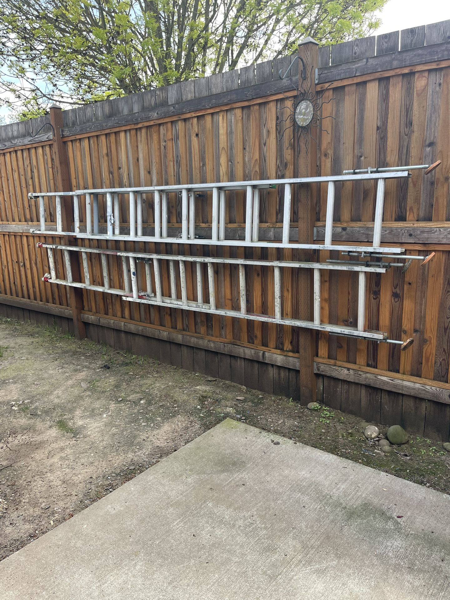 1 Extension Ladder With Levelers