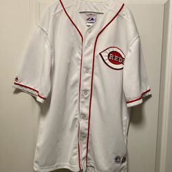 Majestic MLB Cincinnati Reds Ken Griffey Jr Jersey 