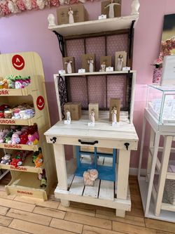 Vintage wood custom potting table