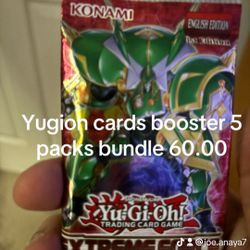 Yugioh Cards Booster Pack 5 Bundle 