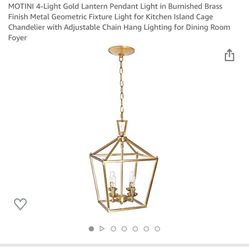 Pendant Light  Gold