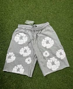 Denim Tears Cotton Wreath Shorts Grey size S/M/L/XL
