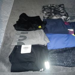 Bundle Of Leggins And Sports Bras