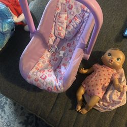 doll and carrier 